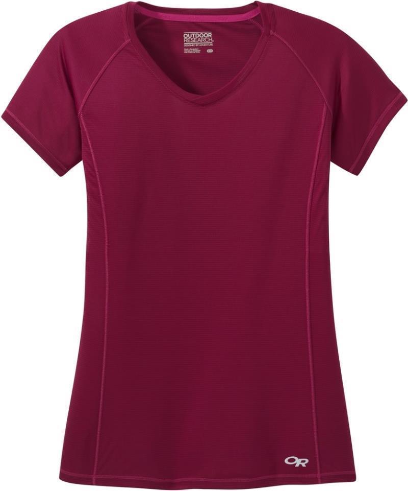 Echo SS Tee - Womens - Garnet 1