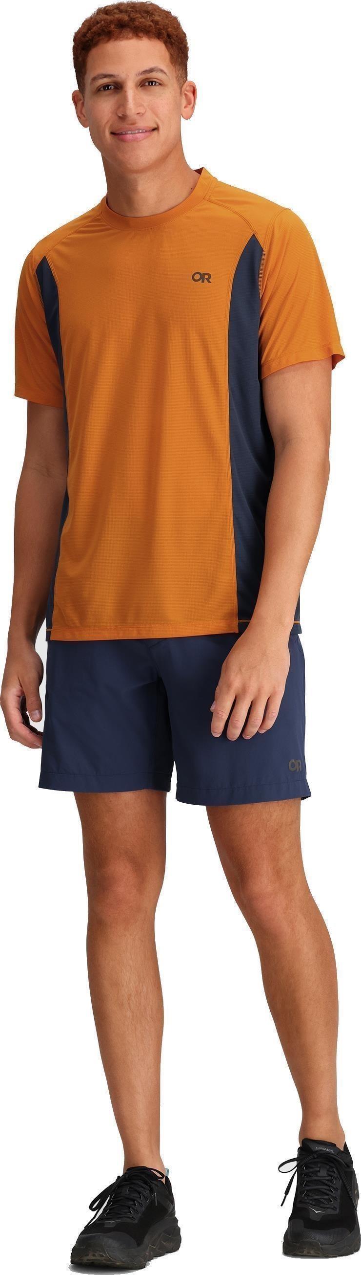 Echo T-Shirt - Mens - marmalade / naval blue 1