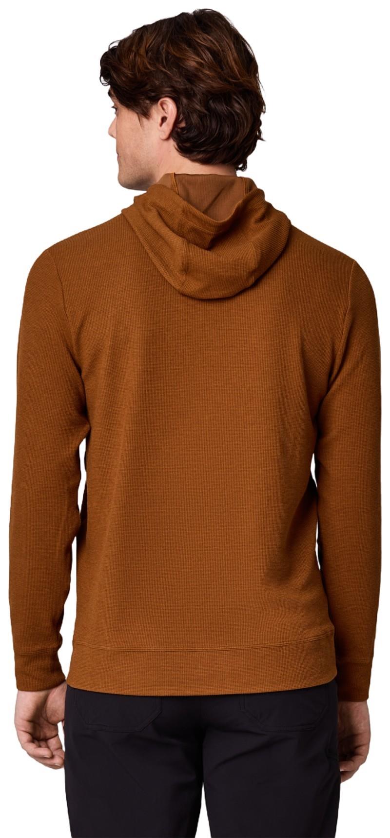 Eclipse Waffle Hoodie - Mens - pecan 1
