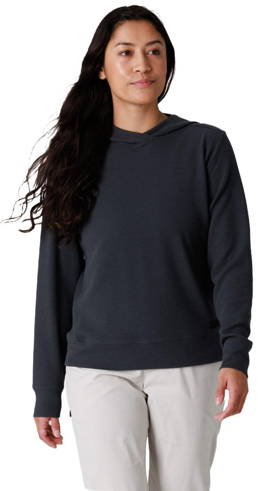 Eclipse Waffle Hoodie - Womens - storm 1