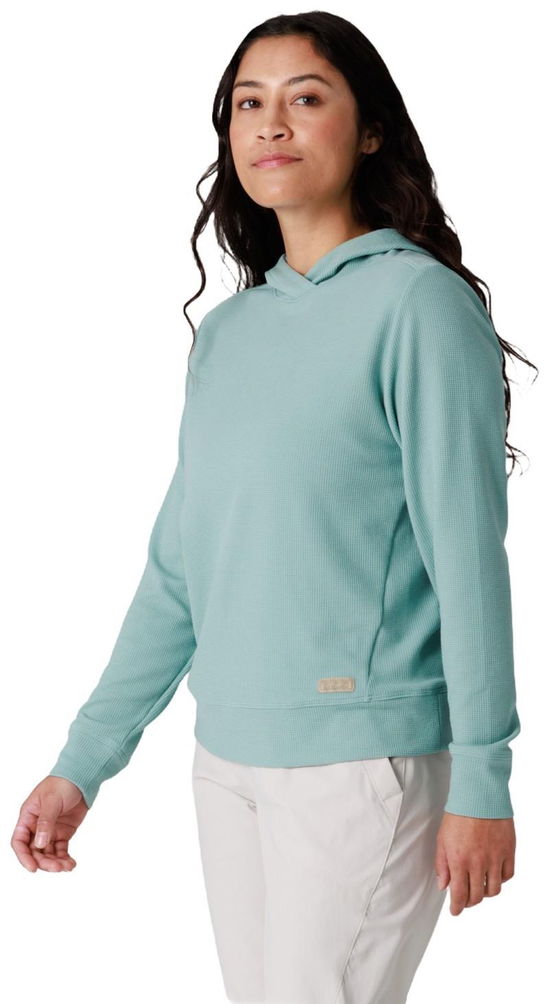 Eclipse Waffle Hoodie - Womens - thyme 1