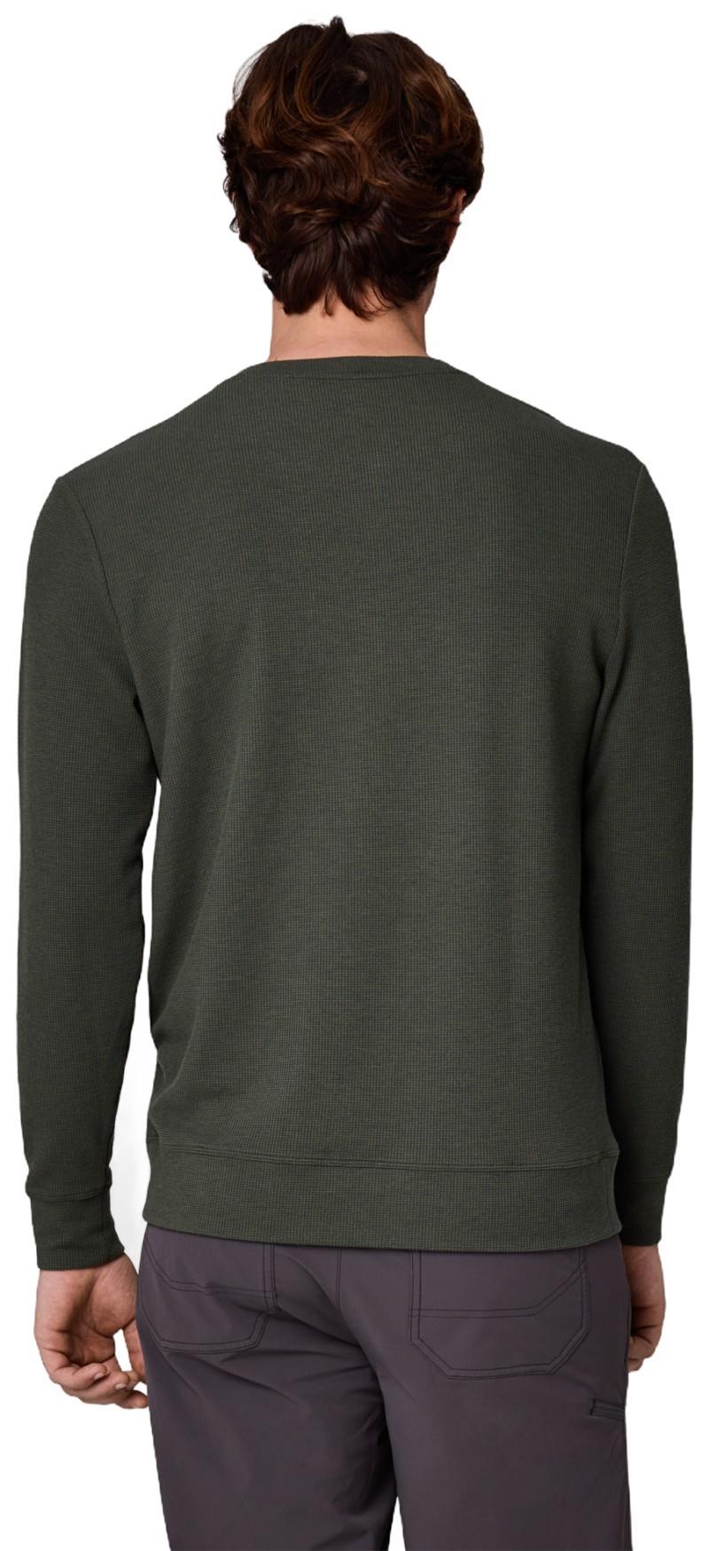 Eclipse Waffle LS Henley - Mens - dark laurel 1
