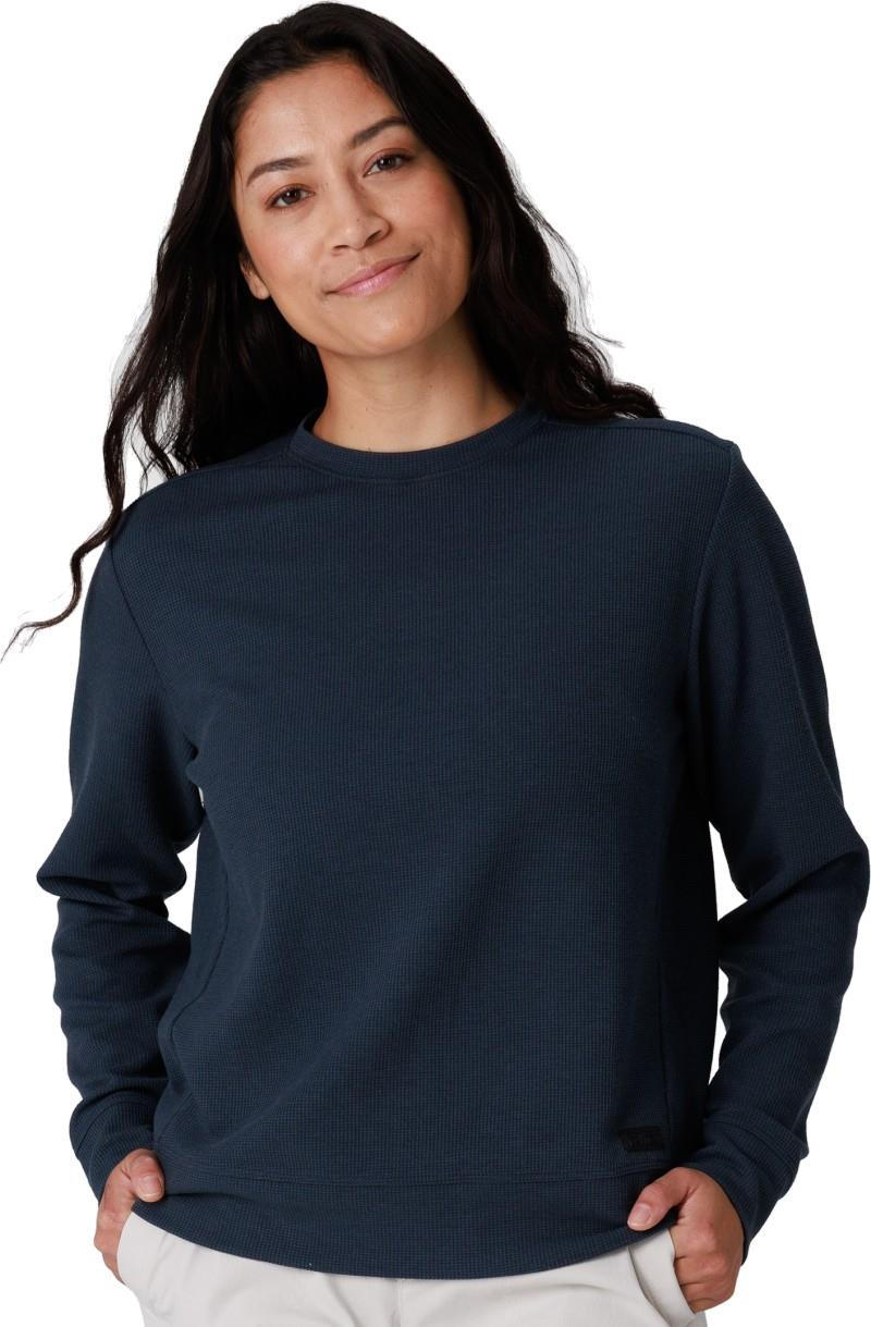 Eclipse Waffle LS Tee - Womens - atlantic 1