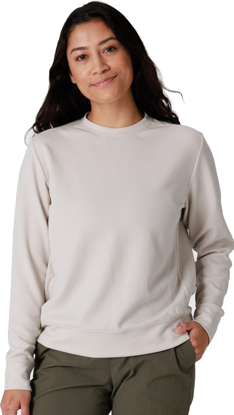 Eclipse Waffle LS Tee - Womens - oyster 1