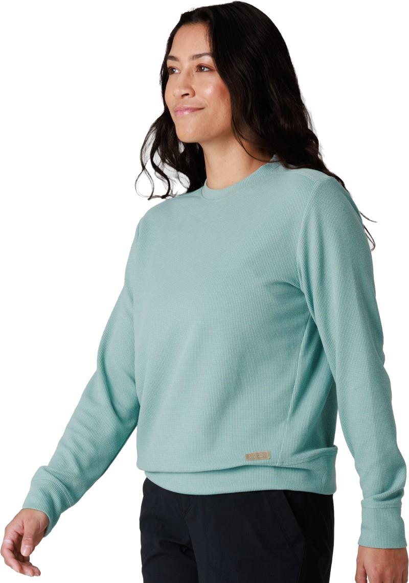 Eclipse Waffle LS Tee - Womens - thyme 1
