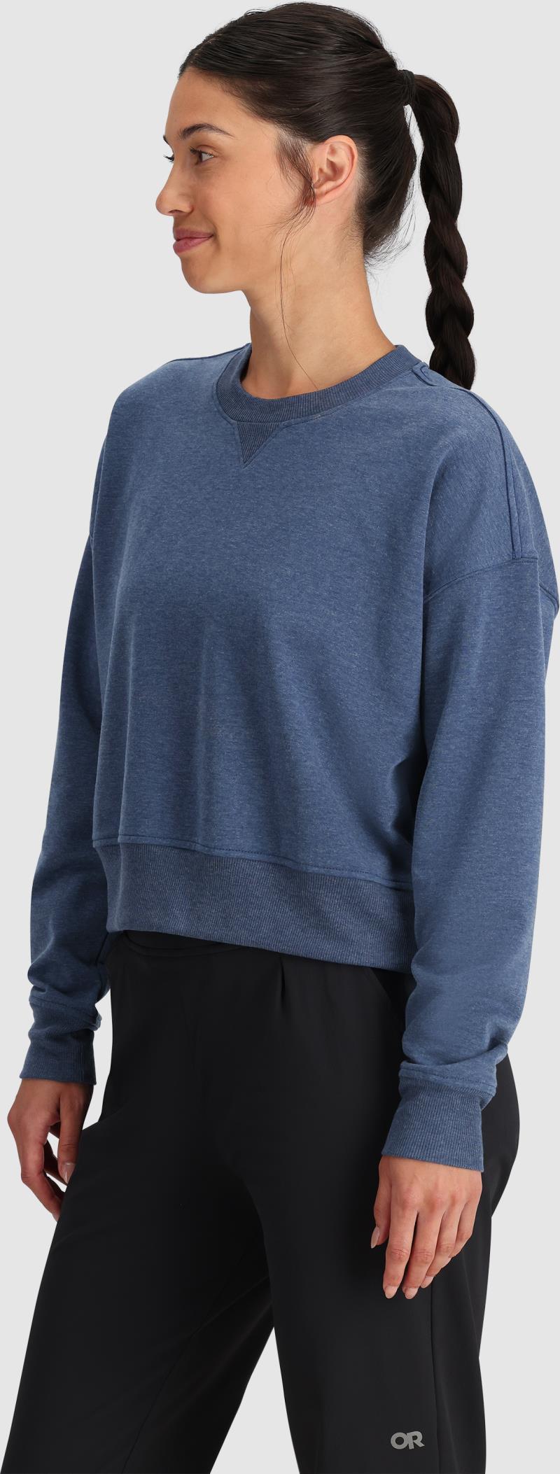 Essential Fleece Crew - Womens - Cenote 3