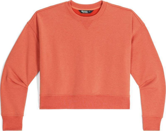 Essential Fleece Crew - Womens - Light Terra 1