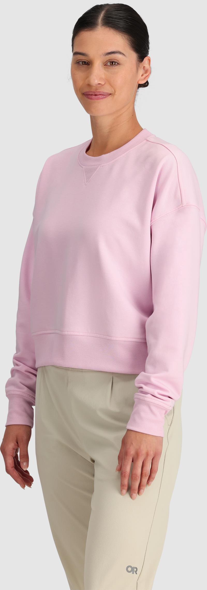 Essential Fleece Crew - Womens - Margarita 3