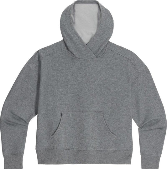 Essential Fleece Pullover Hoodie - Womens - Grey Heather 1