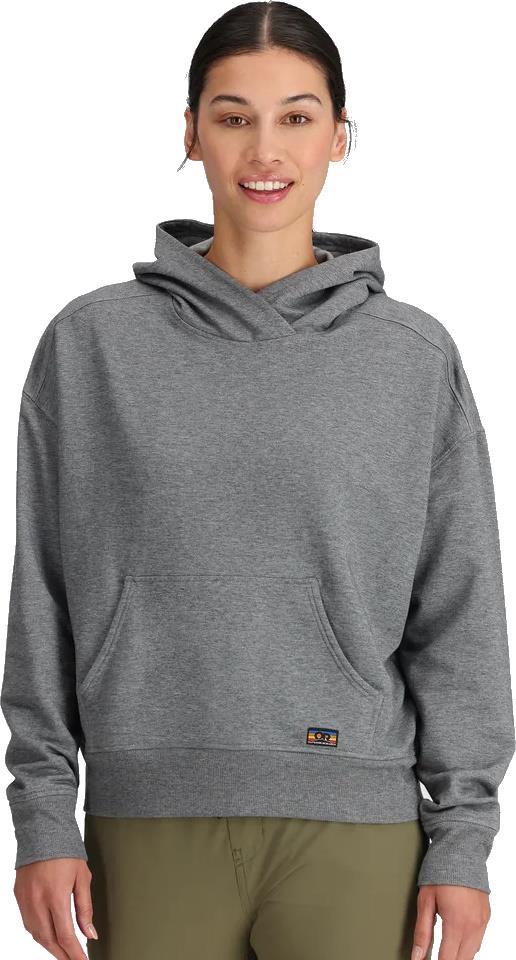 Essential Fleece Pullover Hoodie - Womens - Grey Heather 2