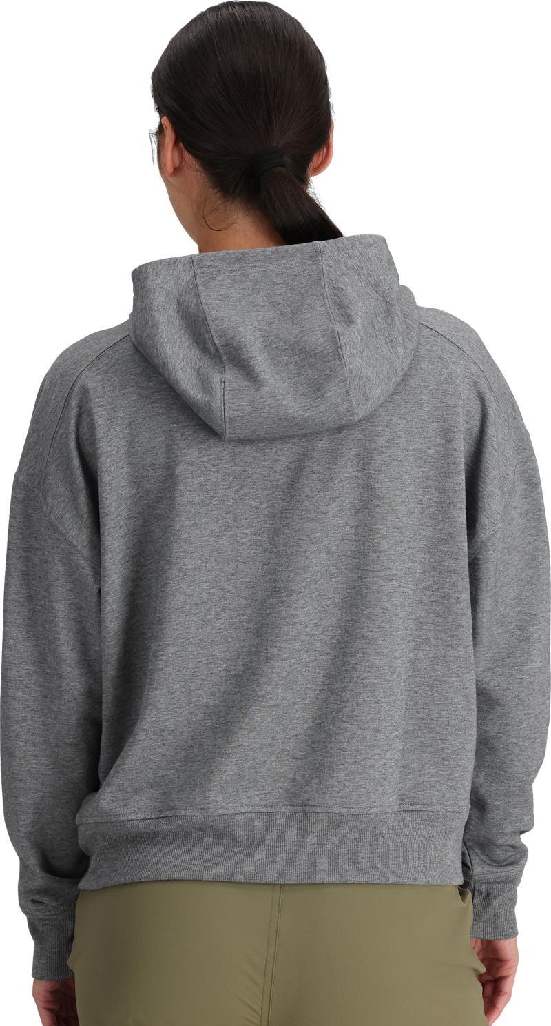 Essential Fleece Pullover Hoodie - Womens - Grey Heather 3