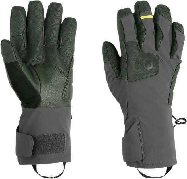 Extravert Gloves - Mens - Charcoal / Verde 1