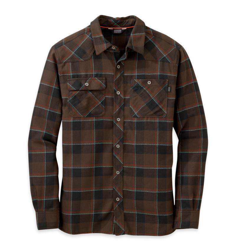 Feedback Flannel Shirt - Mens - Earth / Black 1