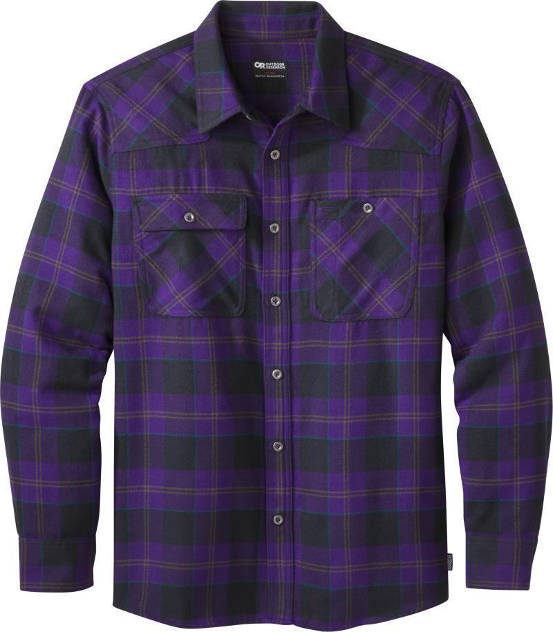 Feedback Flannel Shirt - Mens - Grape Plaid 1