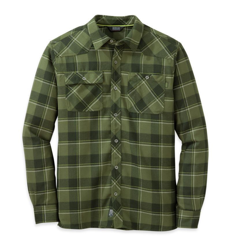 Feedback Flannel Shirt - Mens - Kale 1