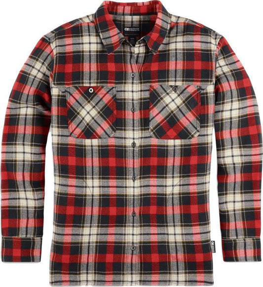 Feedback Flannel Shirt - Womens - Cranberry Plaid 1