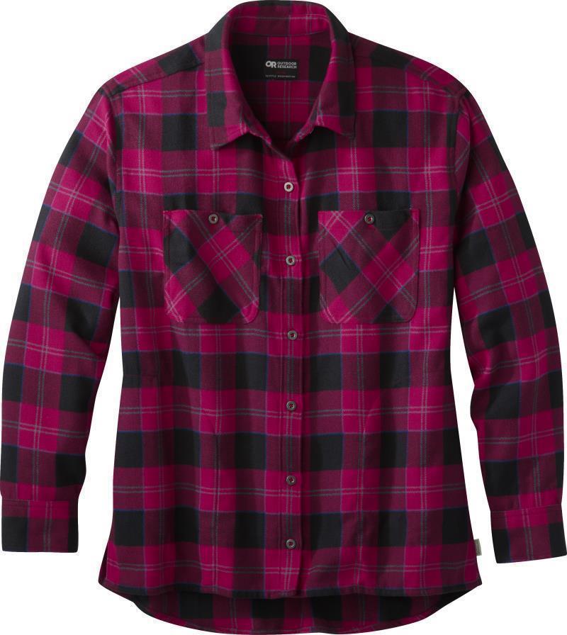 Feedback Flannel Shirt - Womens - Poppy Plaid 1