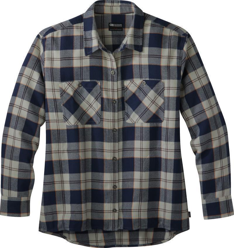 Feedback Flannel Shirt - Womens - Sand Plaid 1