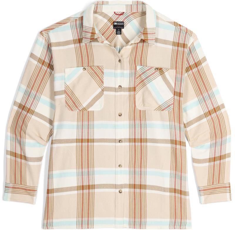 Feedback Flannel Twill Shirt, Plus - Womens - Bone Plaid 1