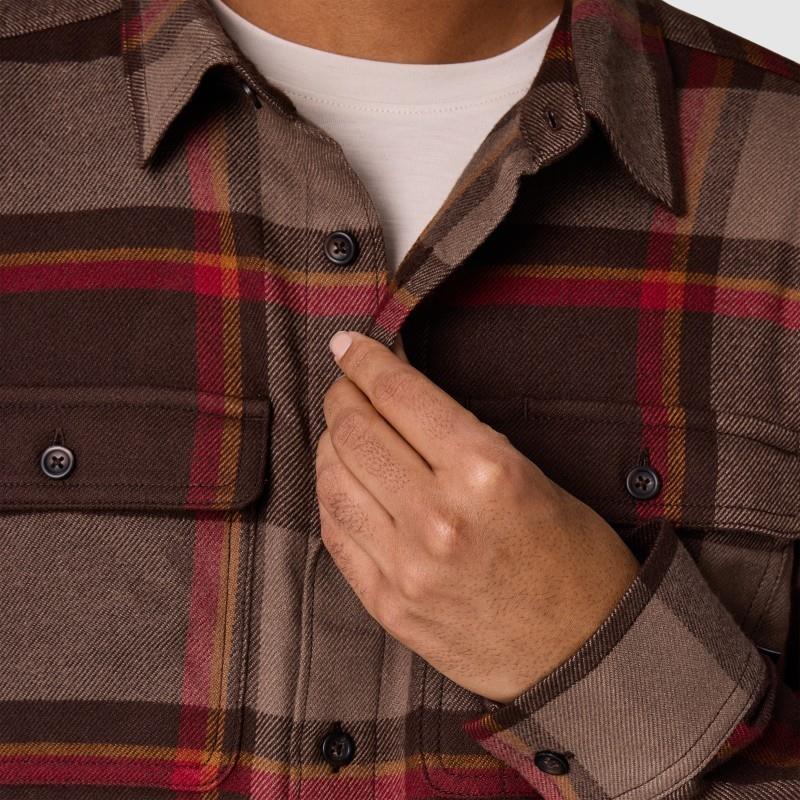 Feedback Flannel Twill Shirt - Mens - chestnut plaid 1
