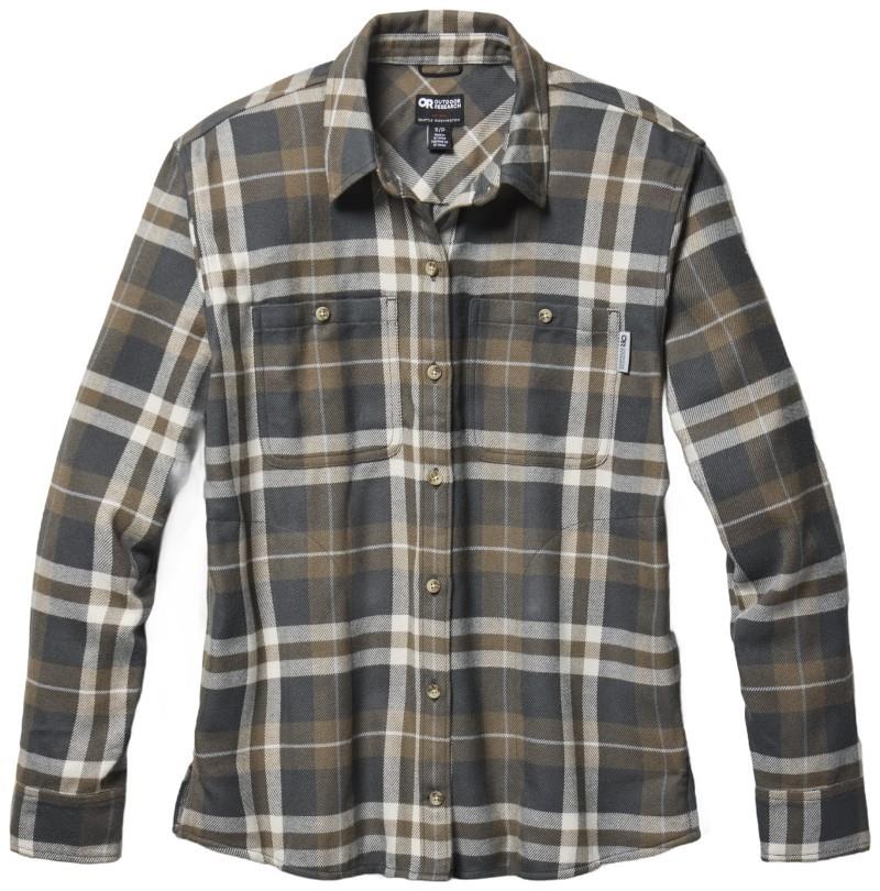 Feedback Flannel Twill Shirt - Womens - gravel plaid 1
