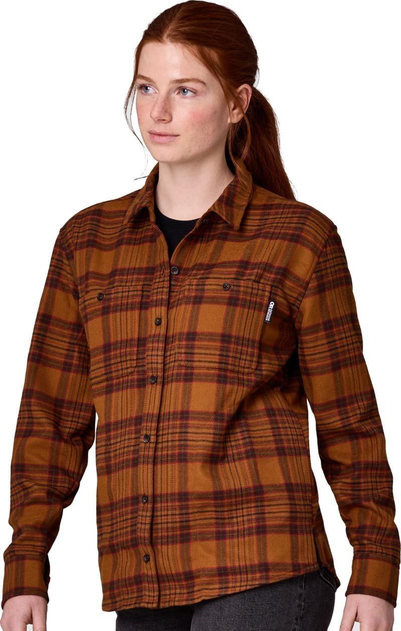 Feedback Flannel Twill Shirt - Womens - pecan plaid 1