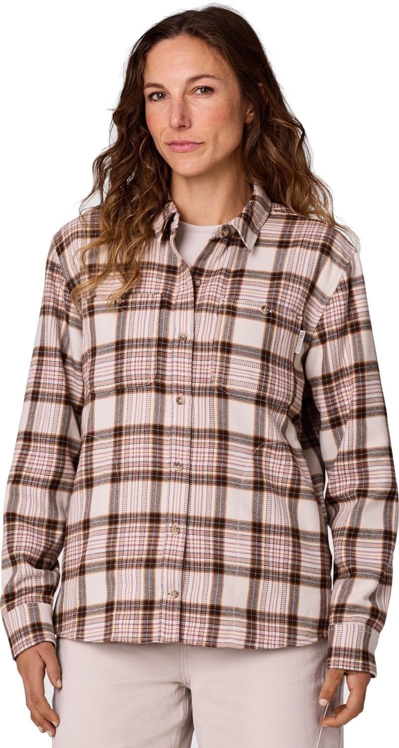 Feedback Flannel Twill Shirt - Womens - rosewood plaid 1