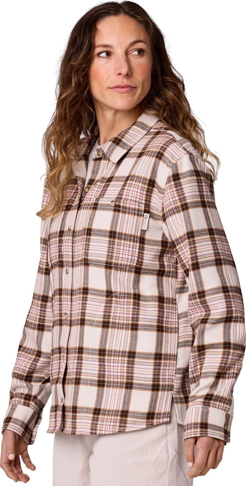 Feedback Flannel Twill Shirt - Womens - rosewood plaid 1