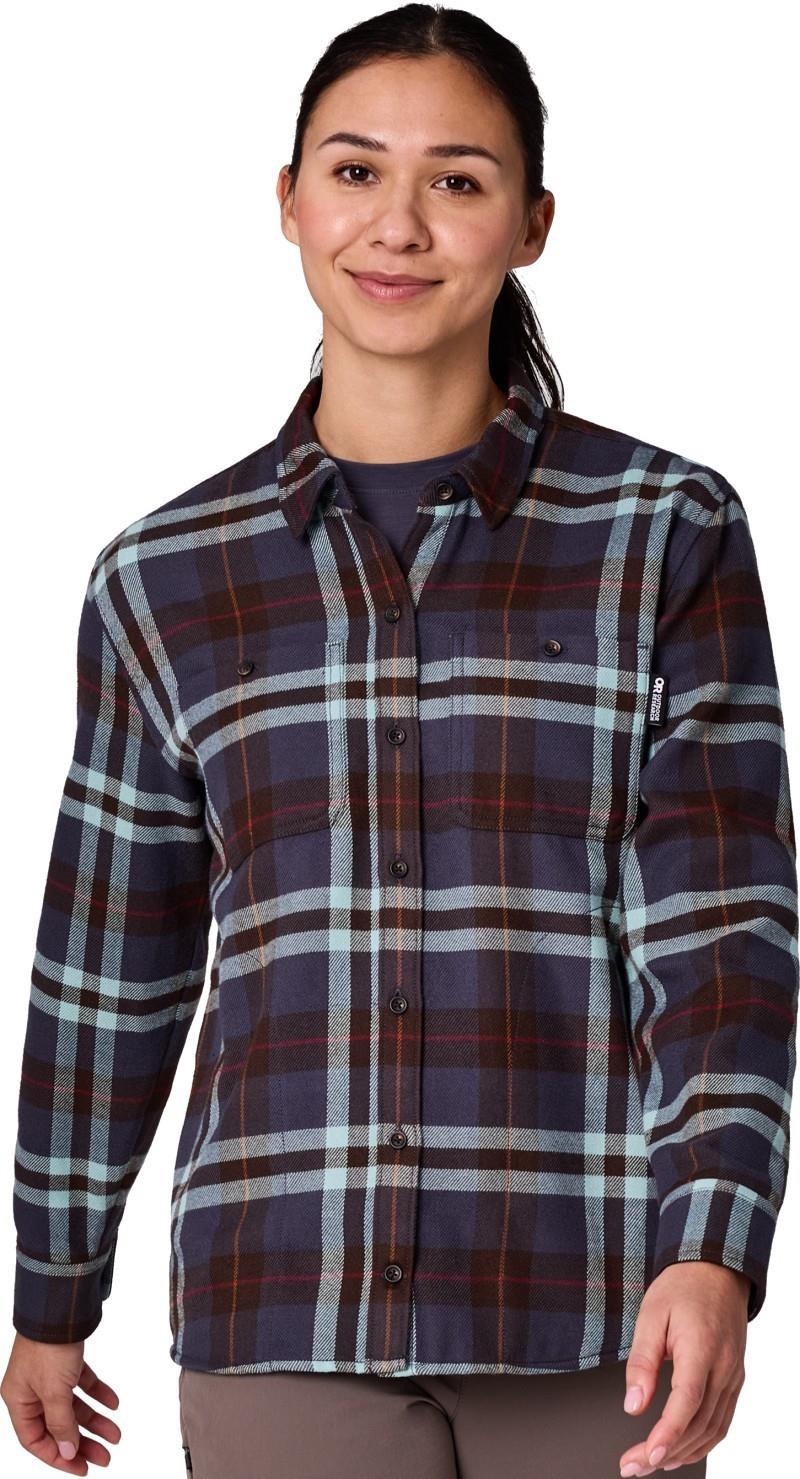 Feedback Flannel Twill Shirt - Womens - smoky quartz plaid 1
