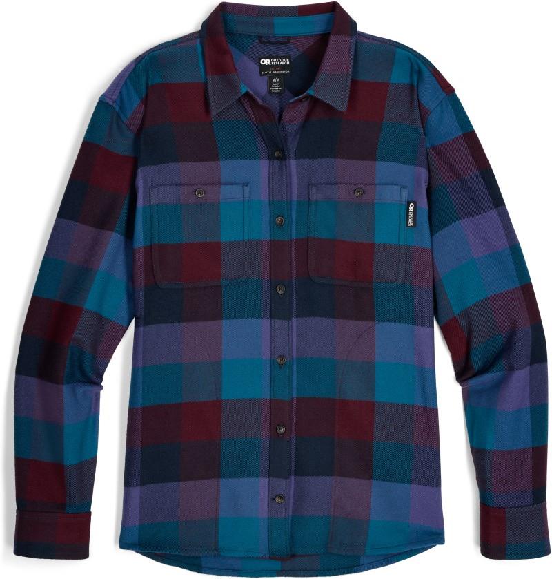 Feedback Flannel Twill Shirt - Womens - winterberry plaid 1