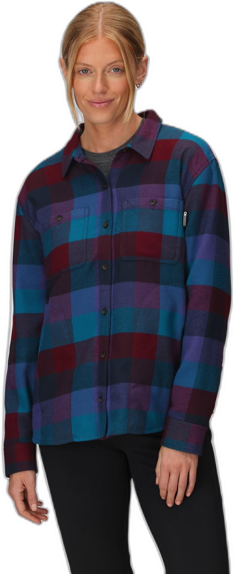 Feedback Flannel Twill Shirt - Womens - winterberry plaid 1