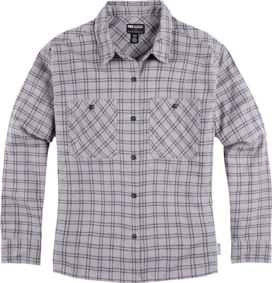 Feedback Lightweight Flannel Shirt - Womens - Ash Plaid 1