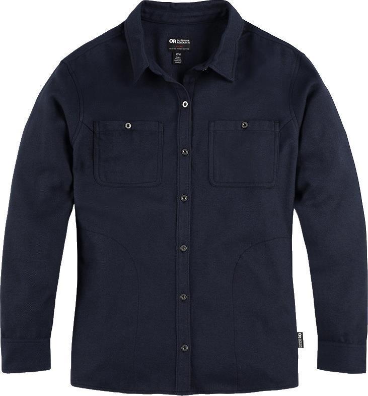 Feedback Lightweight Flannel Shirt - Womens - Naval Blue 1