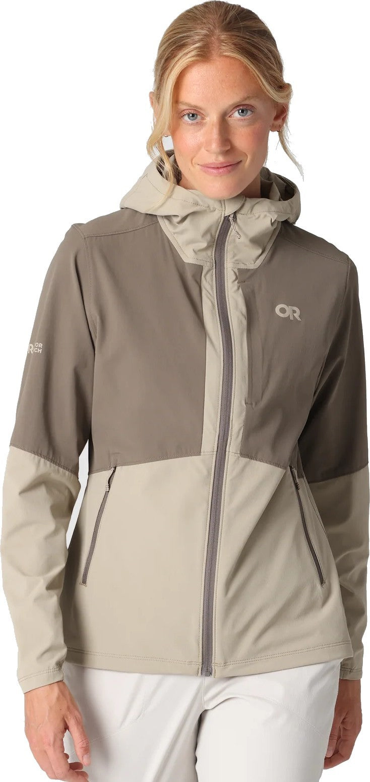 Ferrosi Hoodie - Womens - pro khaki / gravel 1