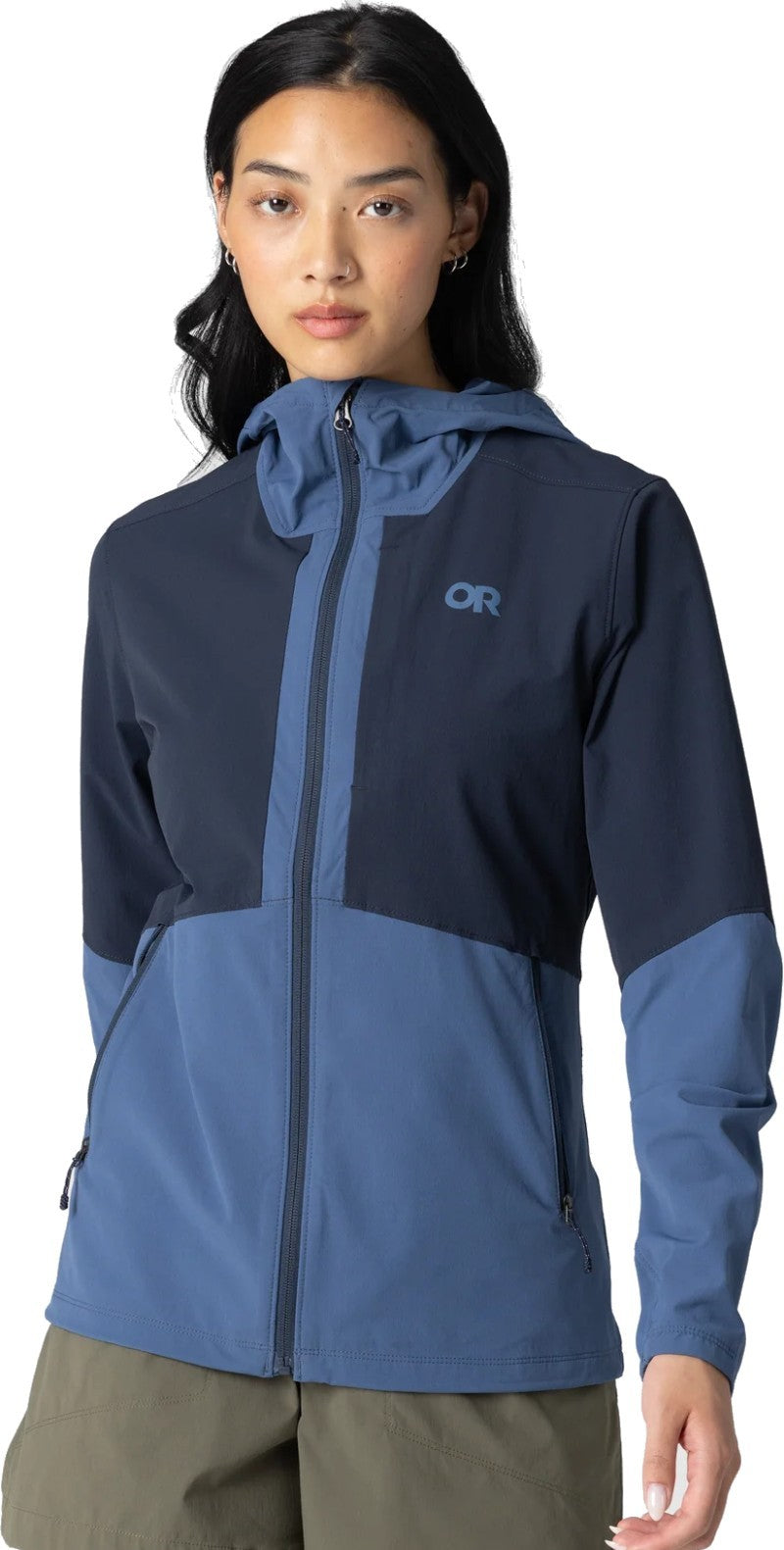 Ferrosi Hoodie - Womens - skyline / dark navy 1