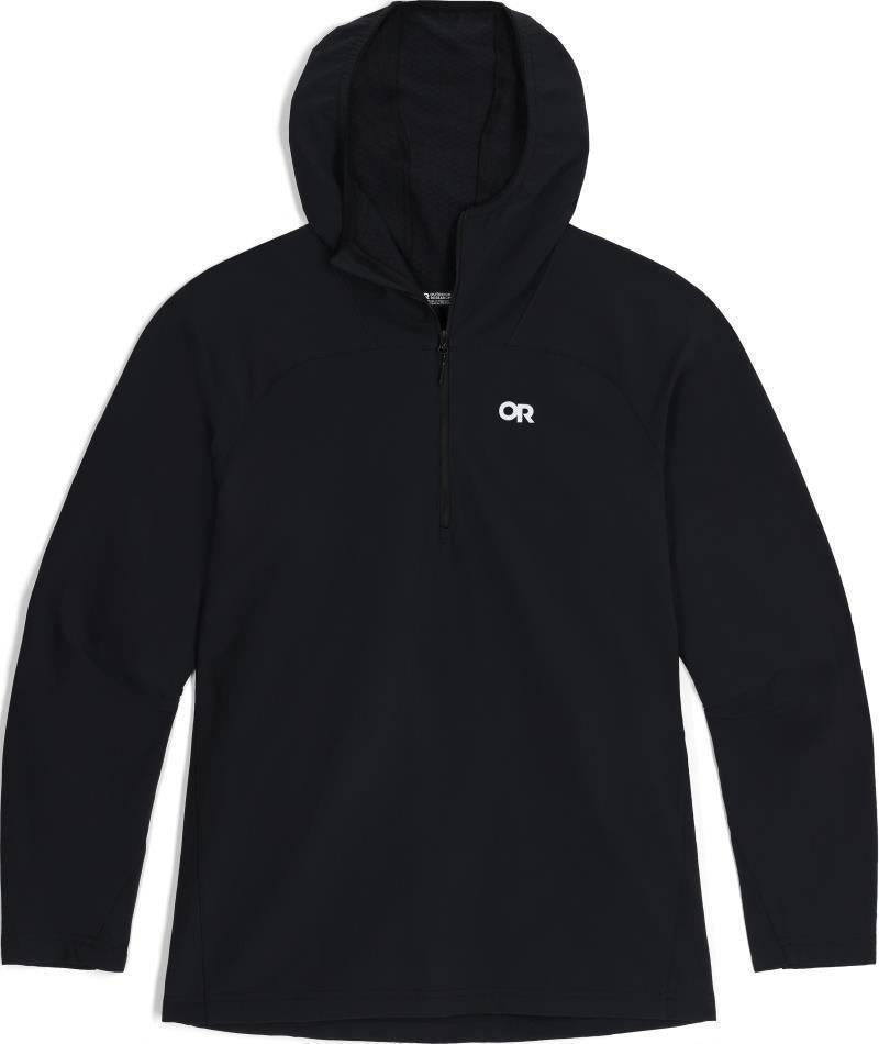 Freewheel Half Zip Hoodie, Plus - Womens - Black 1