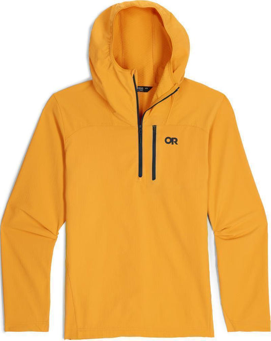 Freewheel Half Zip Hoodie - Mens - Caramel 1