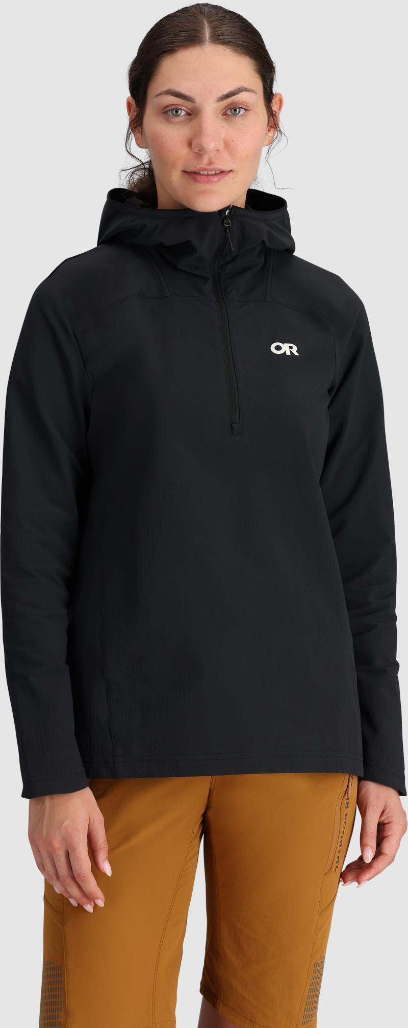 Freewheel Half Zip Hoodie - Womens - Black 2