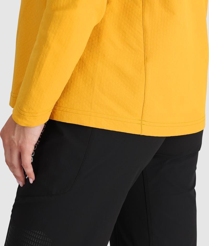 Freewheel Half Zip Hoodie - Womens - Caramel 5