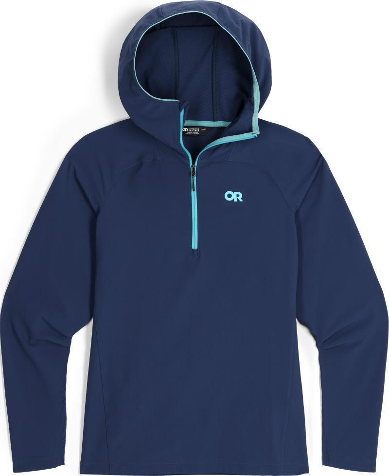 Freewheel Half Zip Hoodie - Womens - Cenote 1