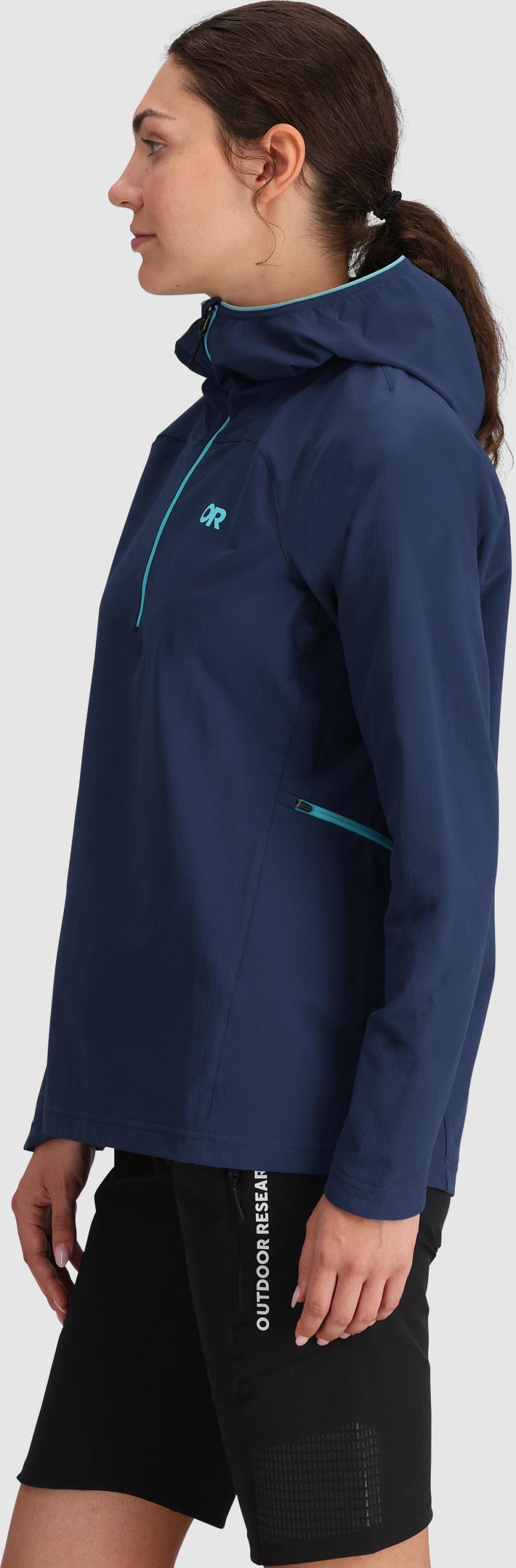 Freewheel Half Zip Hoodie - Womens - Cenote 3