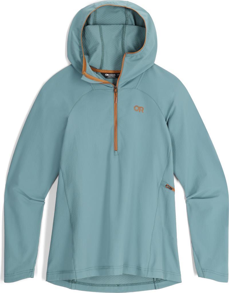 Freewheel Half Zip Hoodie - Womens - Neptune 1