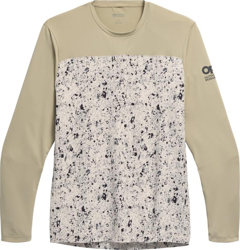 Freewheel MTB LS Jersey - Mens - pro khaki / oyster creekside print 1