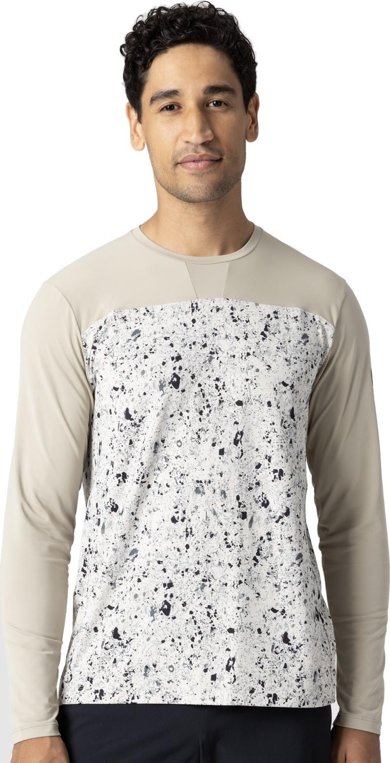 Freewheel MTB LS Jersey - Mens - pro khaki / oyster creekside print 1