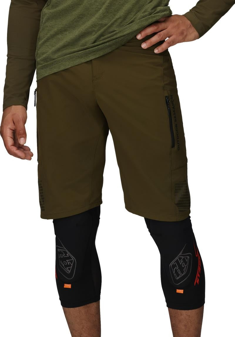 Freewheel MTB Ride Shorts - Mens - dark olive 1