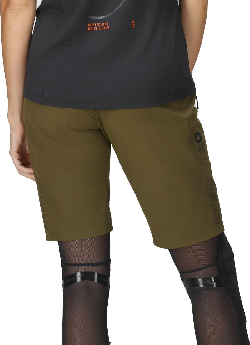 Freewheel MTB Ride Shorts - Womens - dark olive 1