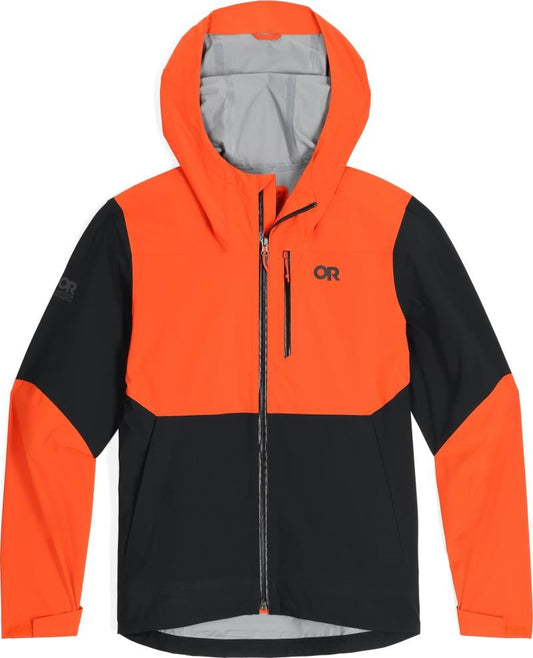 Freewheel MTB Stretch Rain Jacket - Mens - spice / black 1