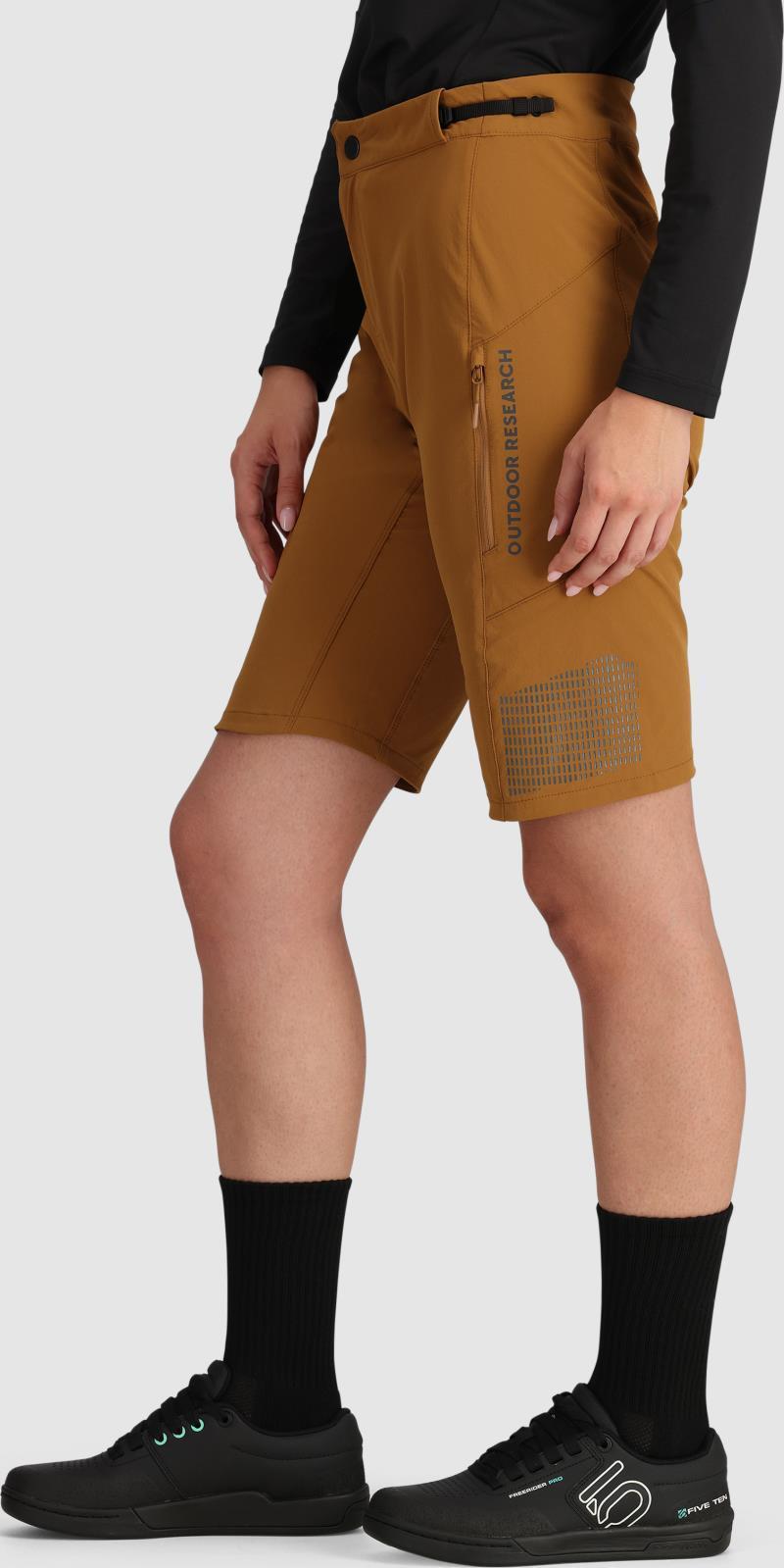 Freewheel Ride Shorts - Womens - Bronze 3