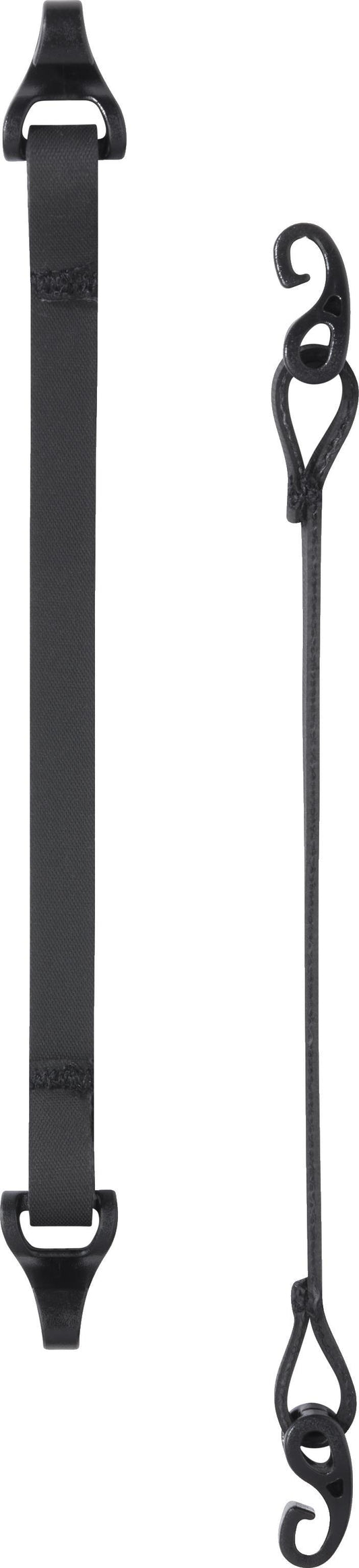 Gaiter Strap Pair, Clip hooks - 8mm - Black 1