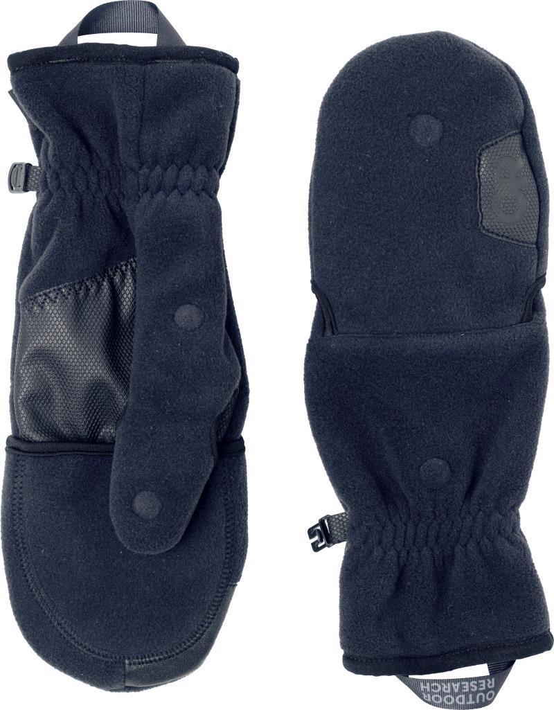 Gripper Convertible Windbloc Mitts - Black 1